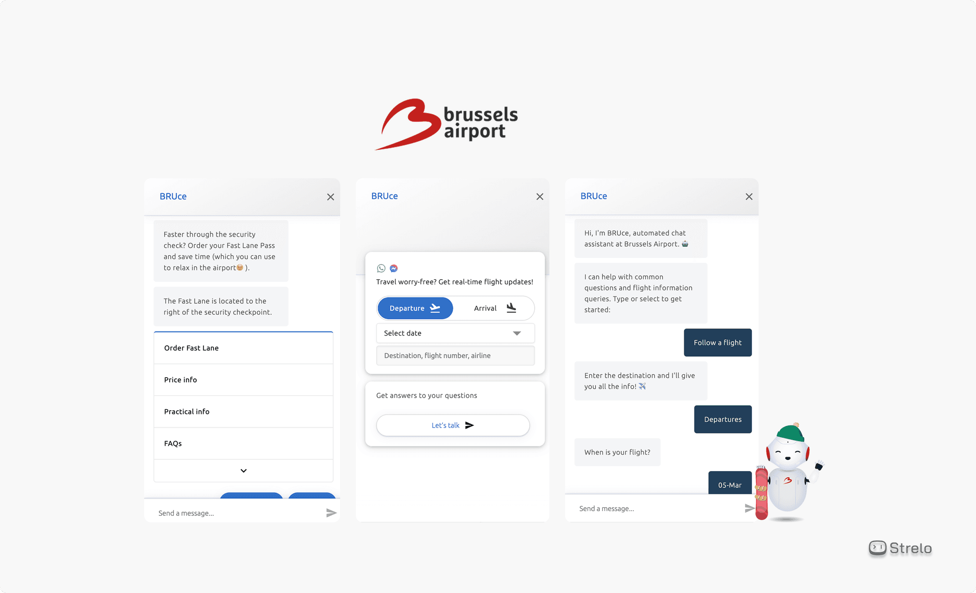 Chatbot/Atendente Virtual Aeroporto de Bruxelas