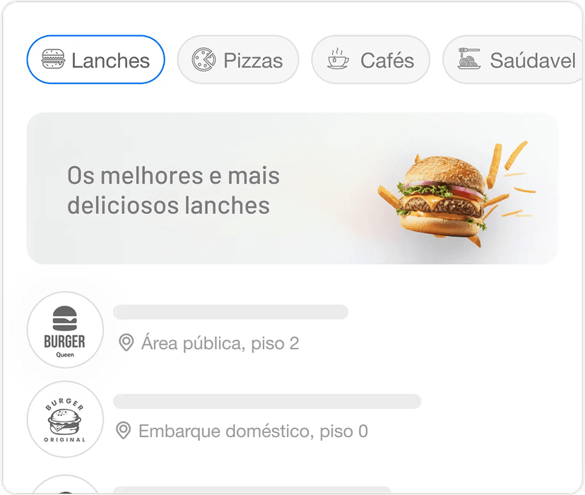 Páginas promocionais e categorias personalizadas