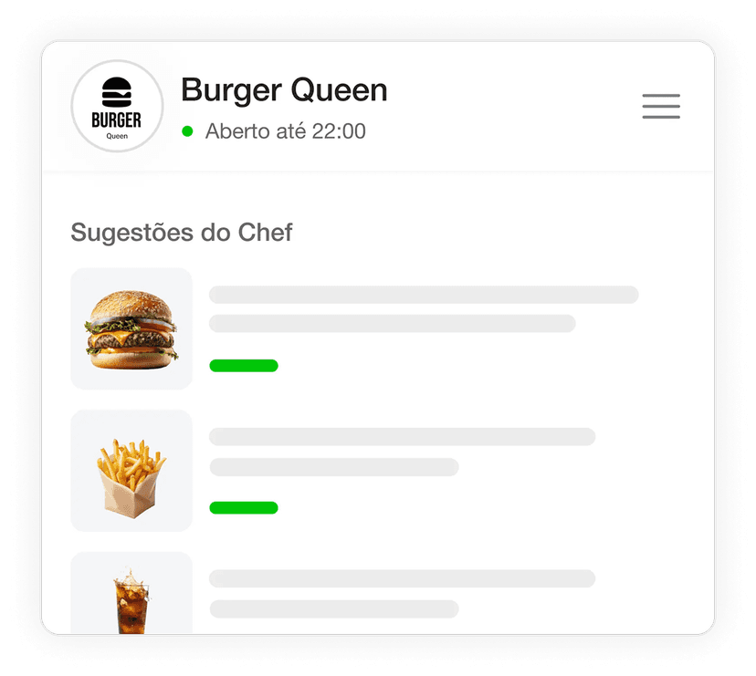 Cardápio digital e vendas online para as lojas do aeroporto