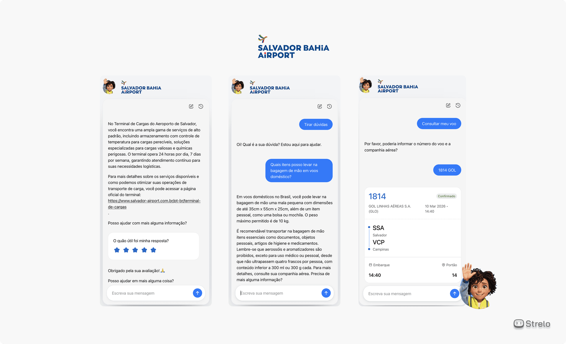 Chatbot/Atendente Virtual Aeroporto de Salvador
