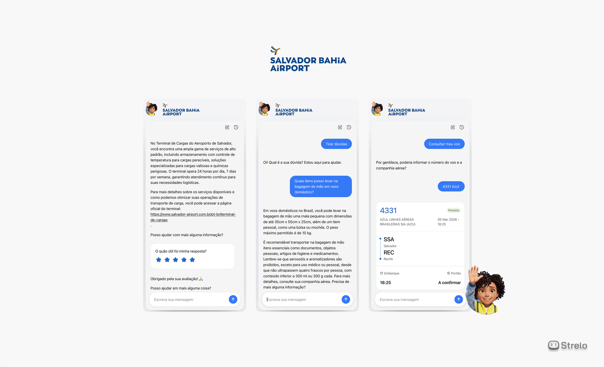 Chatbot/Atendente Virtual Aeroporto de Salvador