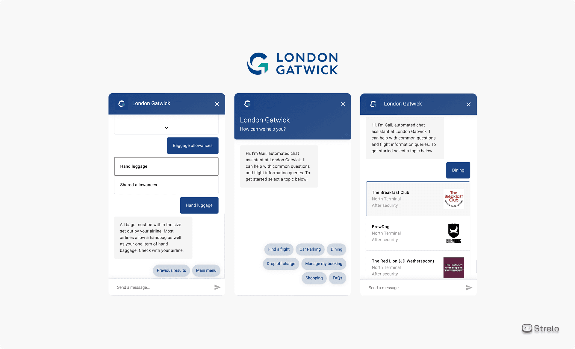 Chatbot/Atendente Virtual Aeroporto de Londres