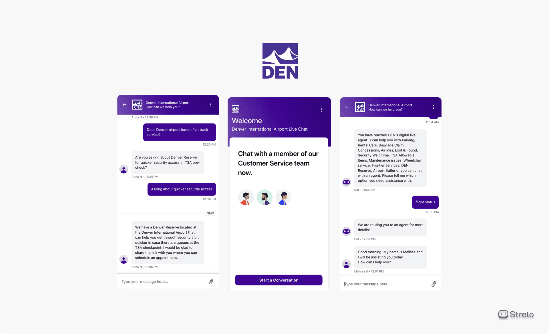 Chatbot/Atendente Virtual Aeroporto de Denver